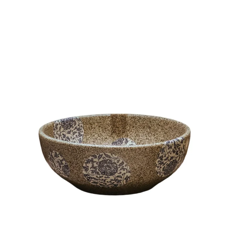 

Vintage art table basin ceramic antique Chinese washbasin bathroom balcony washbasin round single basin