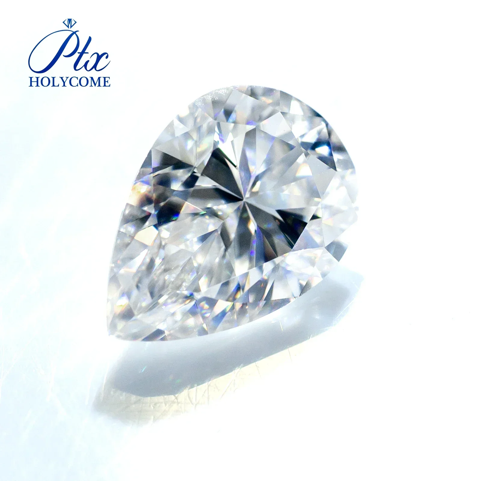 Moissanite Stone White D Color Pear Brilliant Cut Moissanite Loose Gem VVS1 Pass Diamond Test GRA Certificate Gems For Jewelry