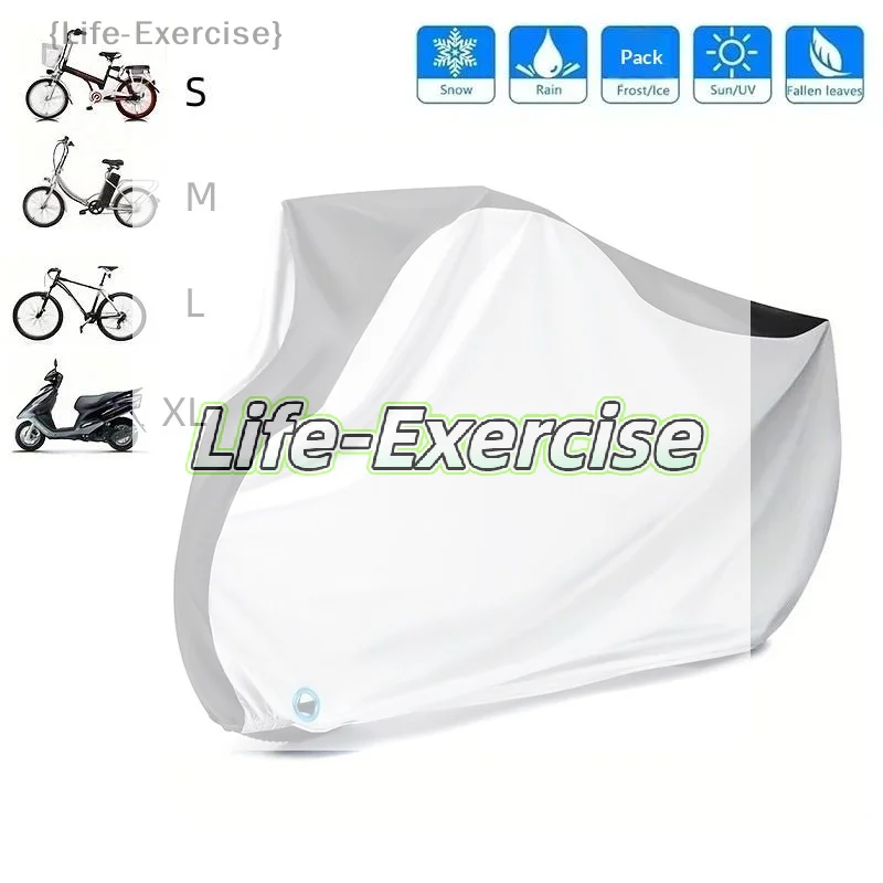 

Прочный чехол для электровелосипеда; водонепроницаемый и устойчивый к УФ-излучению, с отверстием для замка, размеры S-XL