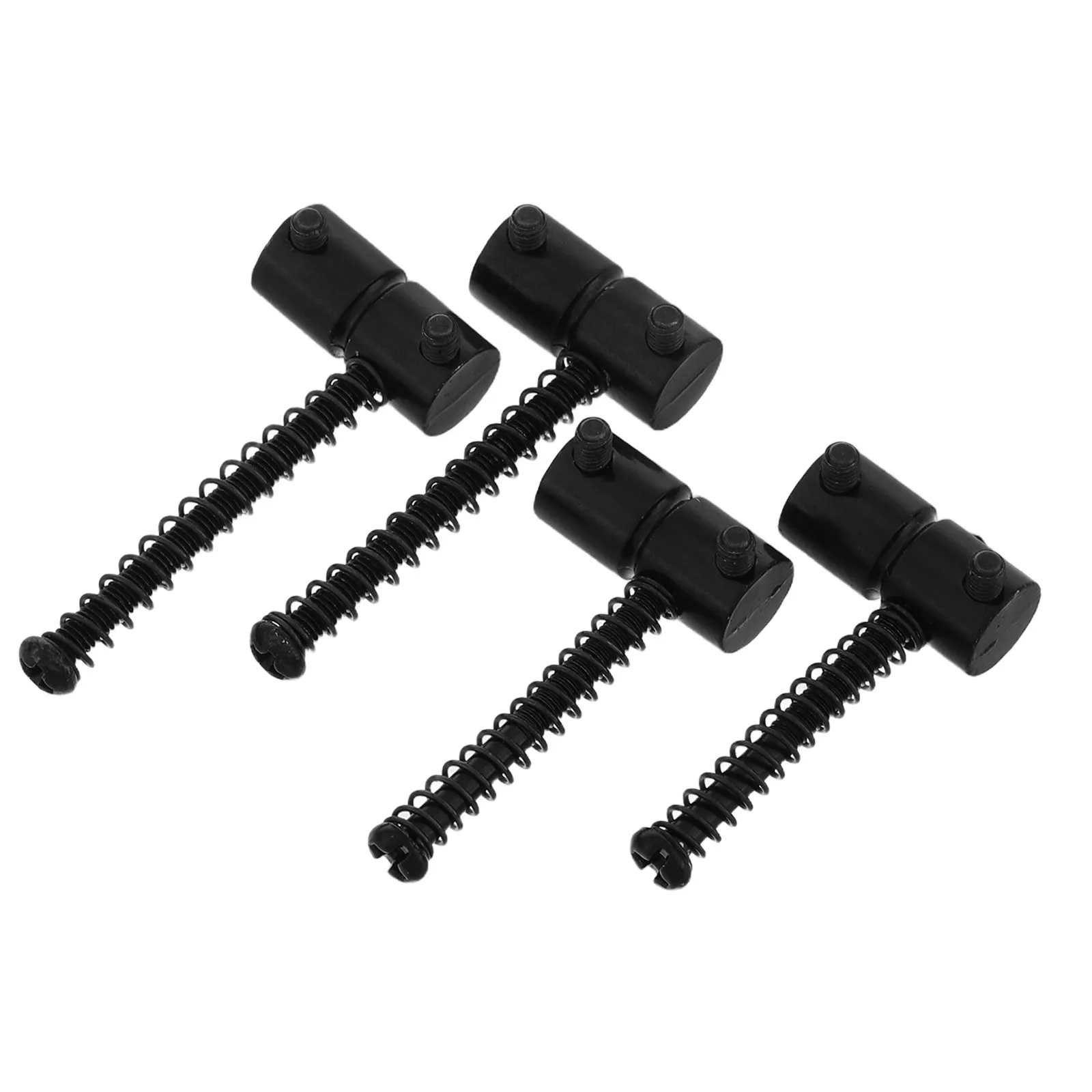 

4Pcs Bass Bridge Saddle Metal Silver Electric Guitar Replacement Parts Bridge Tailpiece Guitar Parts Stable Performance