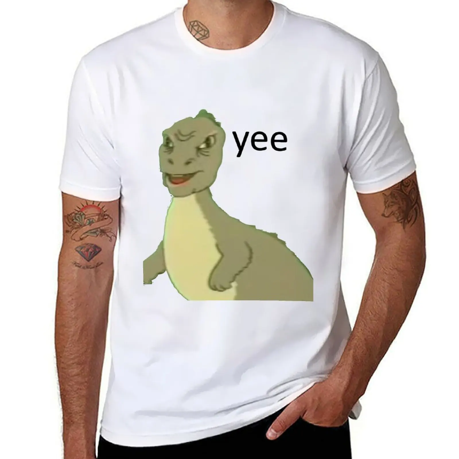 

Yee [dinosaur maym :^)] (version 1, video quality, black text) T-Shirt anime t shirts for man t shirt man luxury T-shirt