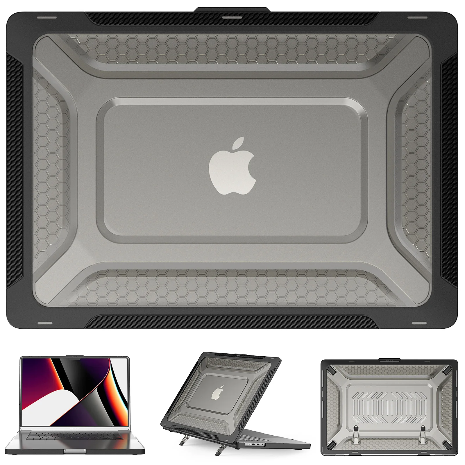 Imagem -03 - Portátil para Macbook Pro 14 Case A2442 para Macbook Air m2 13.6 A2681 Case para Macbook m1 Chip Pro 13 A2338 A2337 2023 Novo Case do