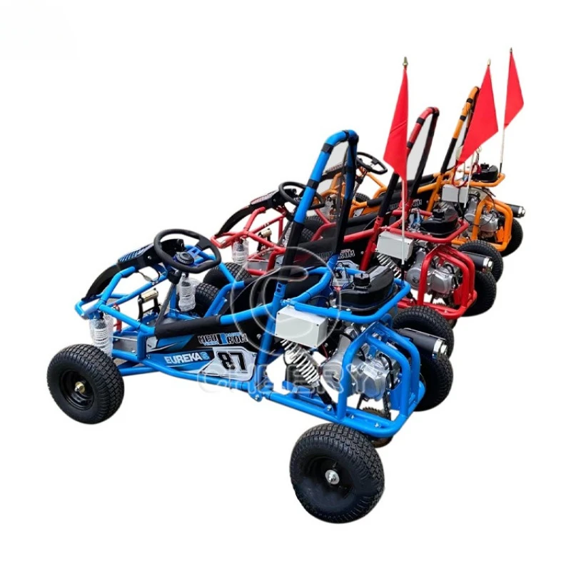 Hot sale racing karting cars 4 wheel 125cc petrol off road go kart buggy for kids and adults