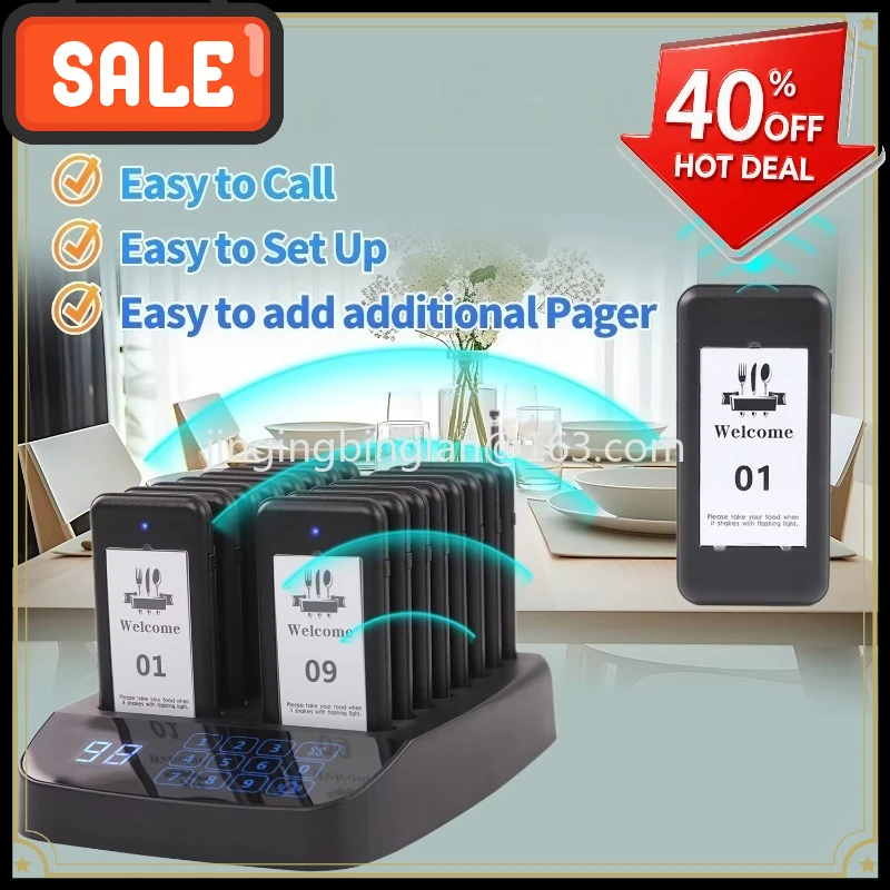 The wireless restaurant pager supplied by the manufacturer in 2026 is suitable for restaurants, hospitals and other occasions
