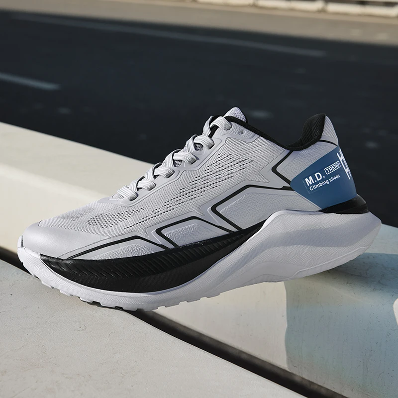 New Cushioning Running Shoes For Men Suitable Heavy Runners Lace Up Sports Women Non-slip Outdoor Athletic Male Sneakers 39-45