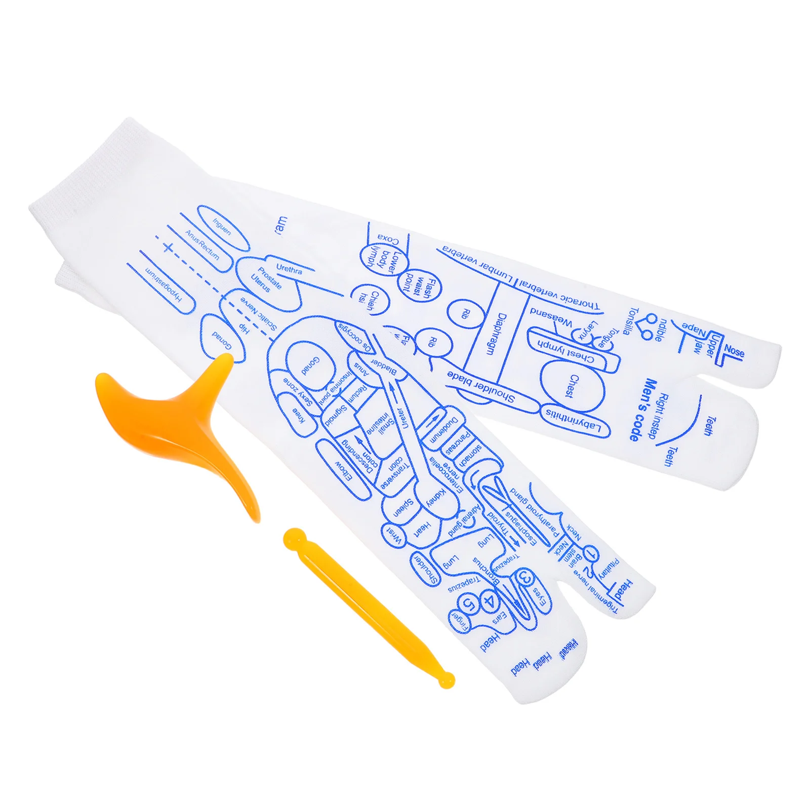 

1Set Reflexology Pressure Point Socks Foot Massager Tool Set Stretch Breathable Fabric for Acupressure Therapy