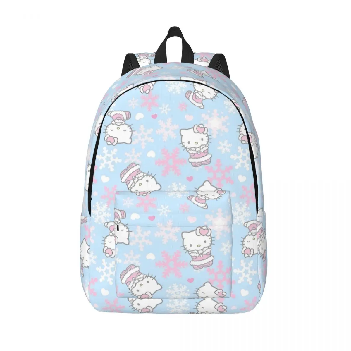 

Рюкзак Hello Kitty со снежинкой для мужчин и женщин, повседневный студенческий рабочий рюкзак, холщовые сумки для ноутбука, спортивные сумки