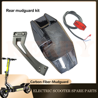 Rear mudguard kit Carbon-Fiber- Mudguard Fender Only For LANGFEITE GT2S/GT2 RS Electric Scooter Accessories Wheel Cover Wing