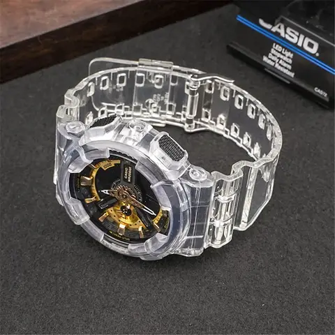 för Casio G-Shock GAX-100 GLS-100 GA-100/110/120 GD-100/110/120 Silikonarmbandssats Transparent sportklockarmband 8 best sales gx56 - №1
