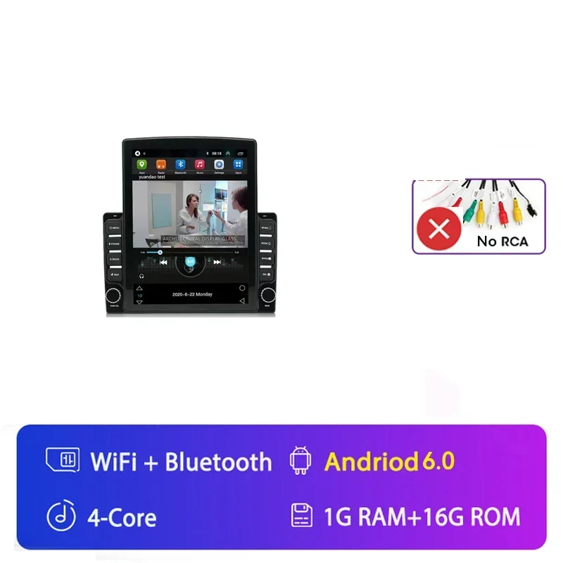 2 Din Android 15 Auto Universele Autoradio multimedia video Speler voor Tesla Type 9.7 inch Stereo Carplay 2din GPS navigatie