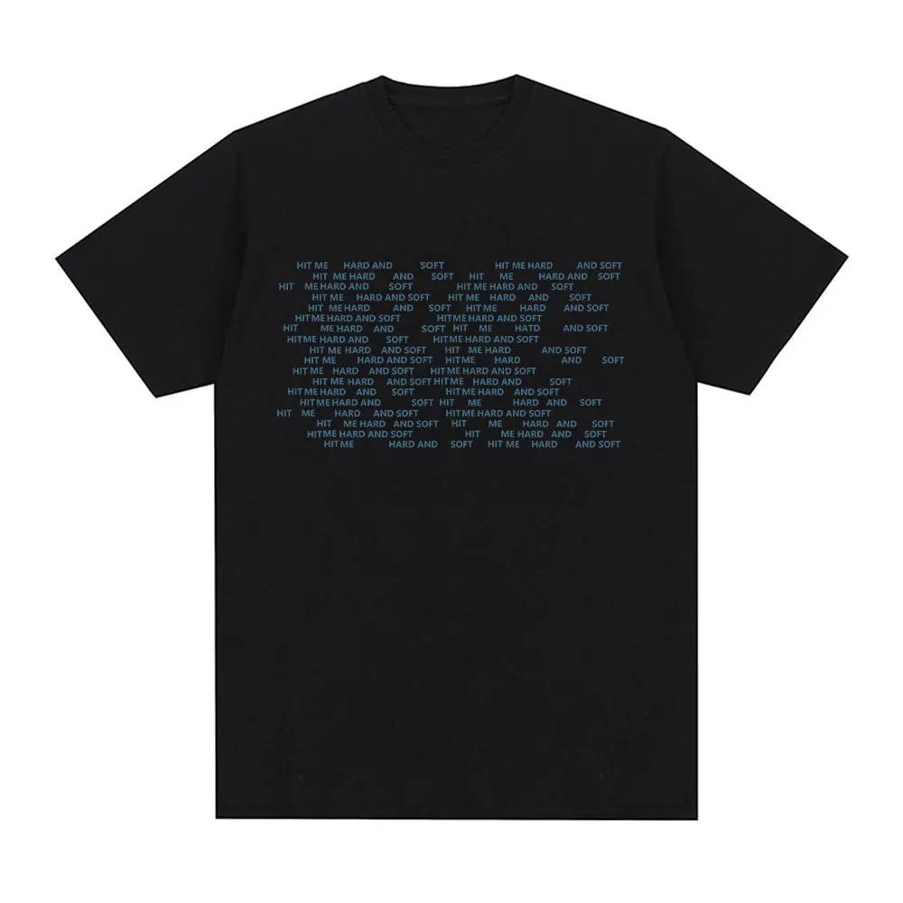 Hit Me Hard and Soft Tour T Shirt Men Fashion Hip Hop T Shirts 100% Cotton Loose Short Sleeve T-shirts Fans Gift Tops