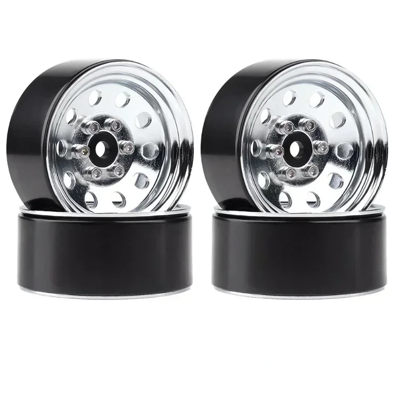 ล้อแม็กซ์โลหะ 4 ชิ้น ขนาด 1.9 นิ้ว แบบ Beadlock 3 แบบ สำหรับรถบังคับวิทยุ 1:10 รุ่น Axial SCX10 90046 TRX4 Redcat GEN8