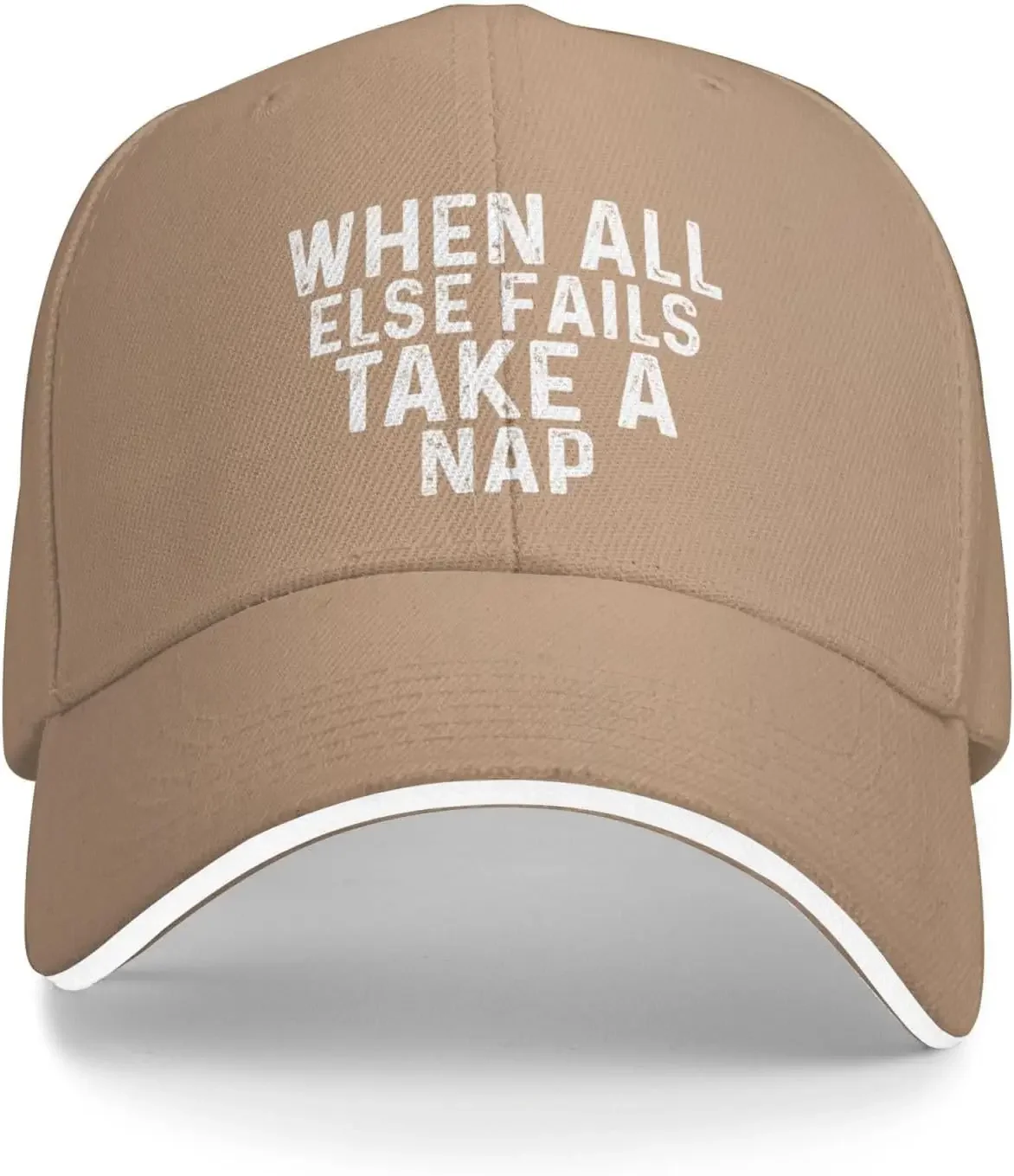 Whens All Else Fails Take A Nap Hat Women Baseball Caps Graphic Cap