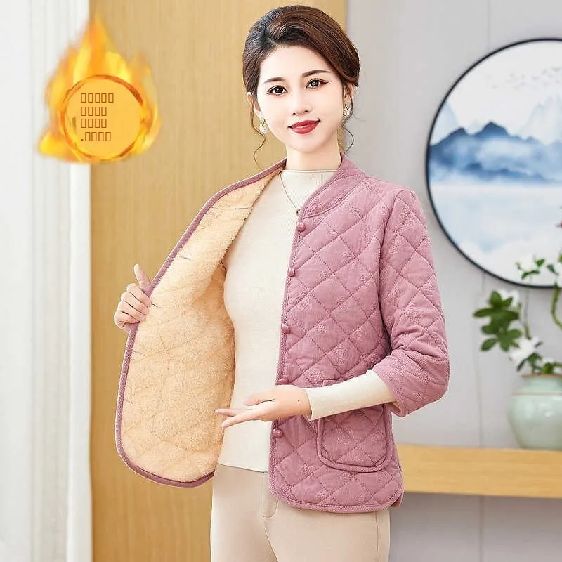 

Теплый вельветовый жилет на флисовой подкладке для женщин среднего и старшего возраста, модная осенне-зимняя новинка, одежда для мам