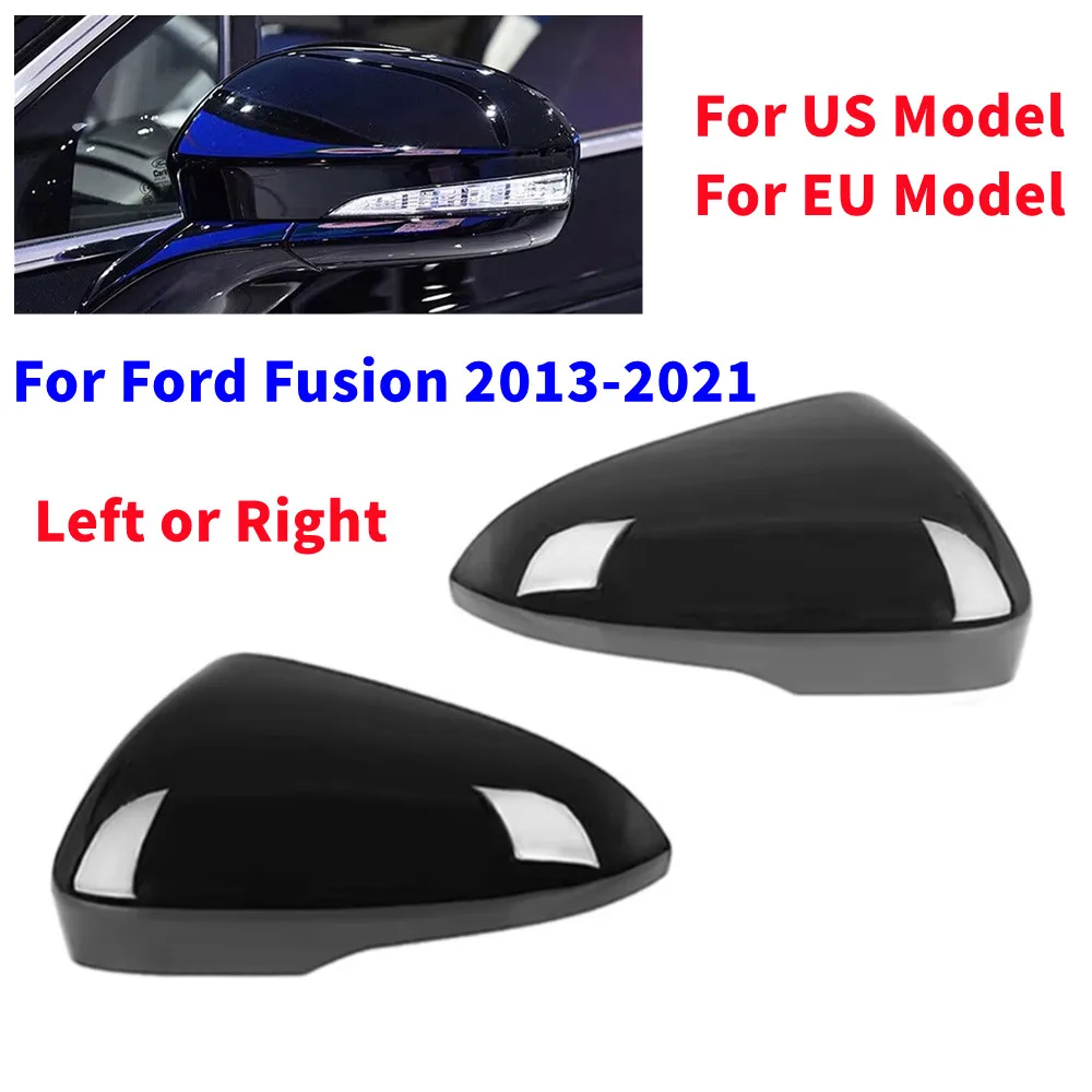 

1PCS For Ford Fusion 2013-2021 Rearview Side Mirror Cover Wing Cap Exterior Door Rear View Trim Car Replacement Accessories