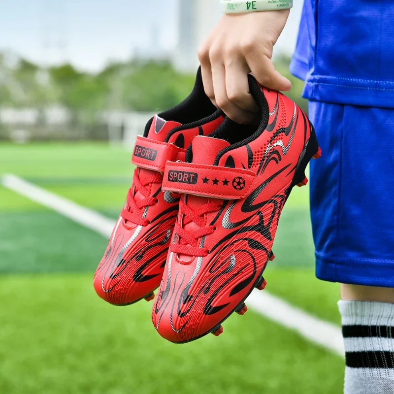 

Untied Football Shoes Anti Slip Artificial FieldSoccer Training Sports Football Shoes Spring Children's Children's Sports Shoes