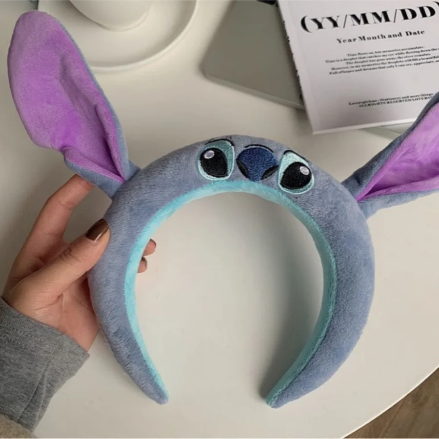 Diadema de felpa con puntadas encantadoras, aro para la cabeza con puntadas de dibujos animados de Anime, adecuado para mujeres, tocados de fiesta, 1 ud.
