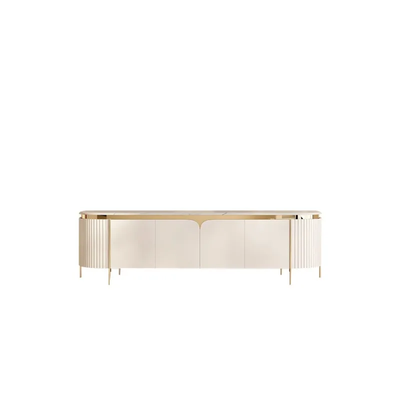 

Nordic light luxury TV cabinet modern simple rock slab decorative cabinet