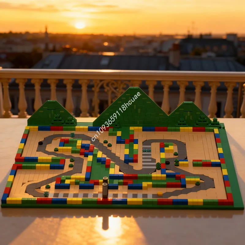 2361개 MOC 마이크로 스케일 SNES 마리오 회로 3 모델 블록 건축 장난감 DIY 아이디어 크리스마스 선물 브릭 키즈