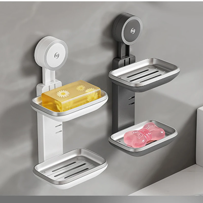 

Водонепроницаемая мыльница с мощной вакуумной присоской и дренажными отверстиями, нержавеющая, для ванной и туалета