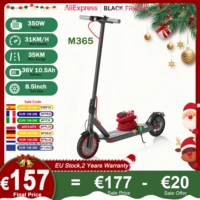 AOVOPRO M365 Adult Electric Scooter 350W 36V10.5Ah 31KM/H 35KM Long Range 8.5Inch Puncture-Resistant Tyre with APP Kick EScooter