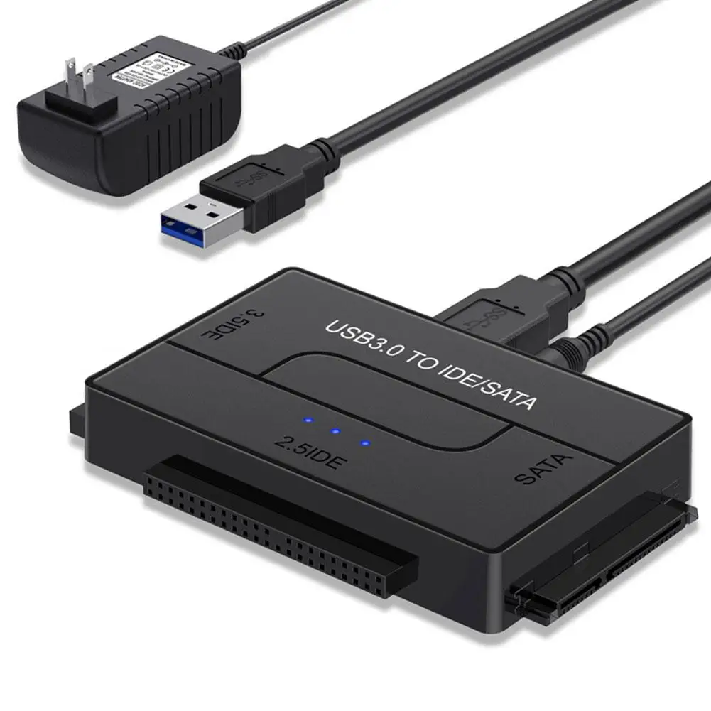 SATA/IDE 어댑터 USB 3.0 SATA/IDE 이지 드라이브 케이블 변환기, 2.5/3.5 하드 디스크, 멀티 인터페이스 드라이버 어댑터, SATA 범용