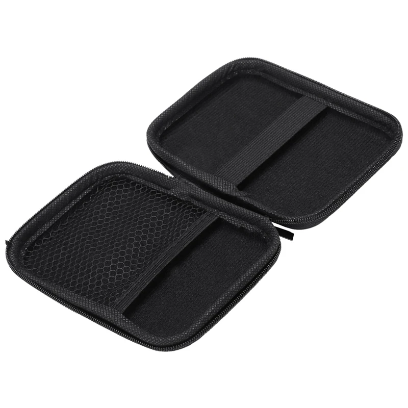 3X Portable Hard Disk Drive Shockproof Zipper Cover Bag Case 2.5Inch HDD Bag Hardcase Black