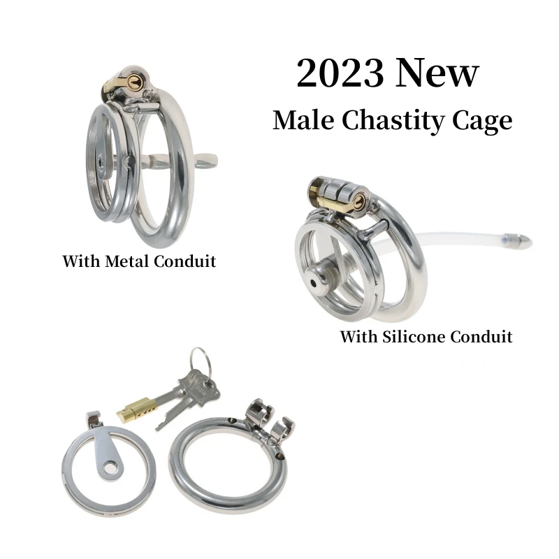 2023 Nieuwe Metalen Mannelijke Kuisheidsgordel Cheat-proof Cock Cage Penis CB Lock Paar Erotica Volwassen Spel Volwassen erotische Producten Mannelijke 18 +