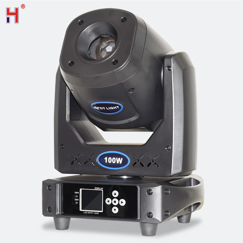 

HongYi Focus Moving Head Led 100W Sport Light With Gobo Color And Prism Sound Arrive Rotating Effect For DJ Party Event Disco