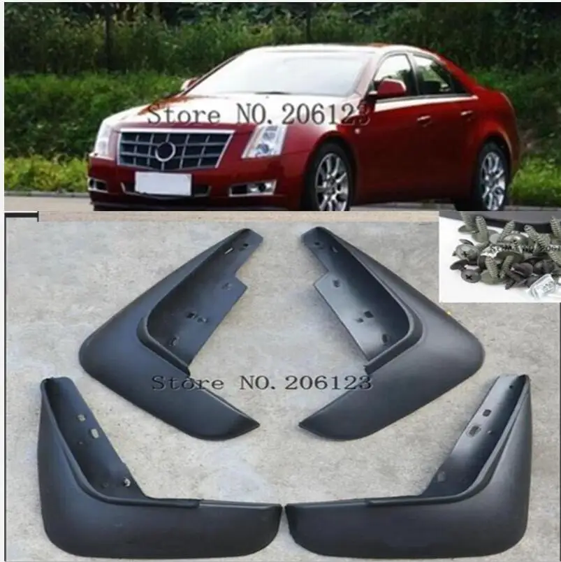 For Cadillac CTS 2008 2009 2010 2011 2012 2013 Set Car Mud Flaps Mudflaps Splash Guards Mud Flap Mudguards Fender Front Rear