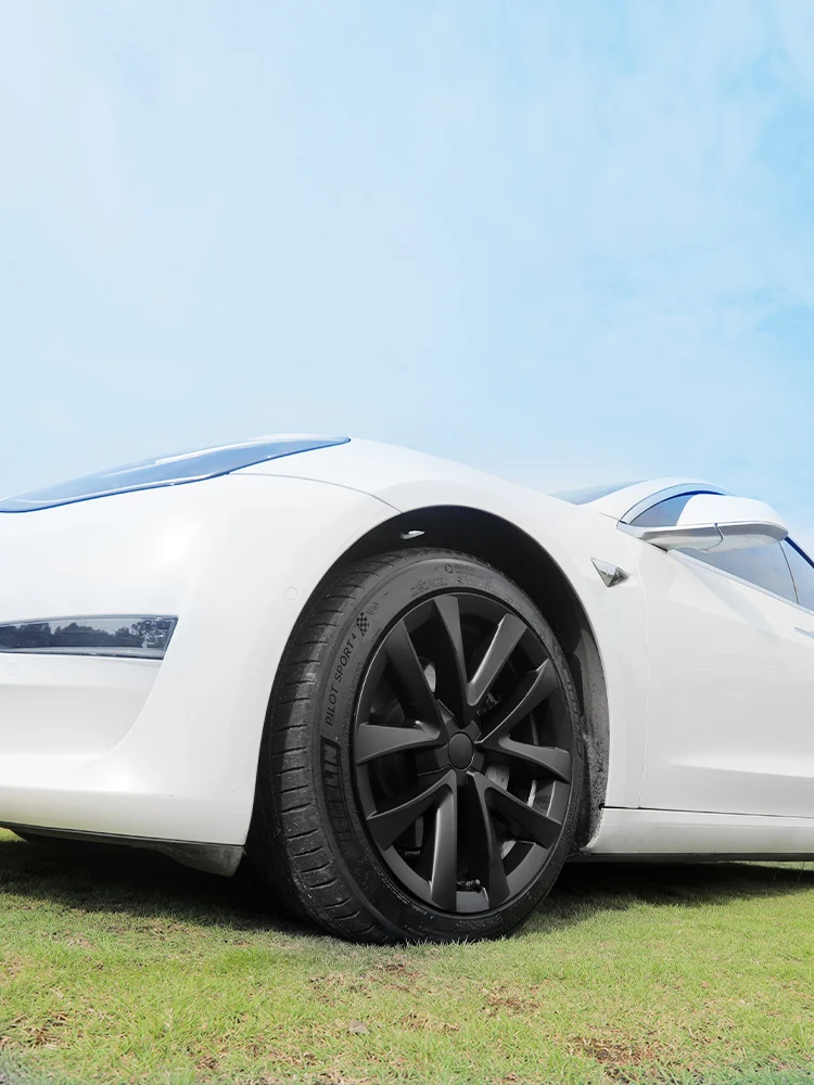4er-Set 18-Zoll-Radkappen im Spinnenstil für TESLA Model 3 (2017–2023) – Nur für Model 3 geeignet