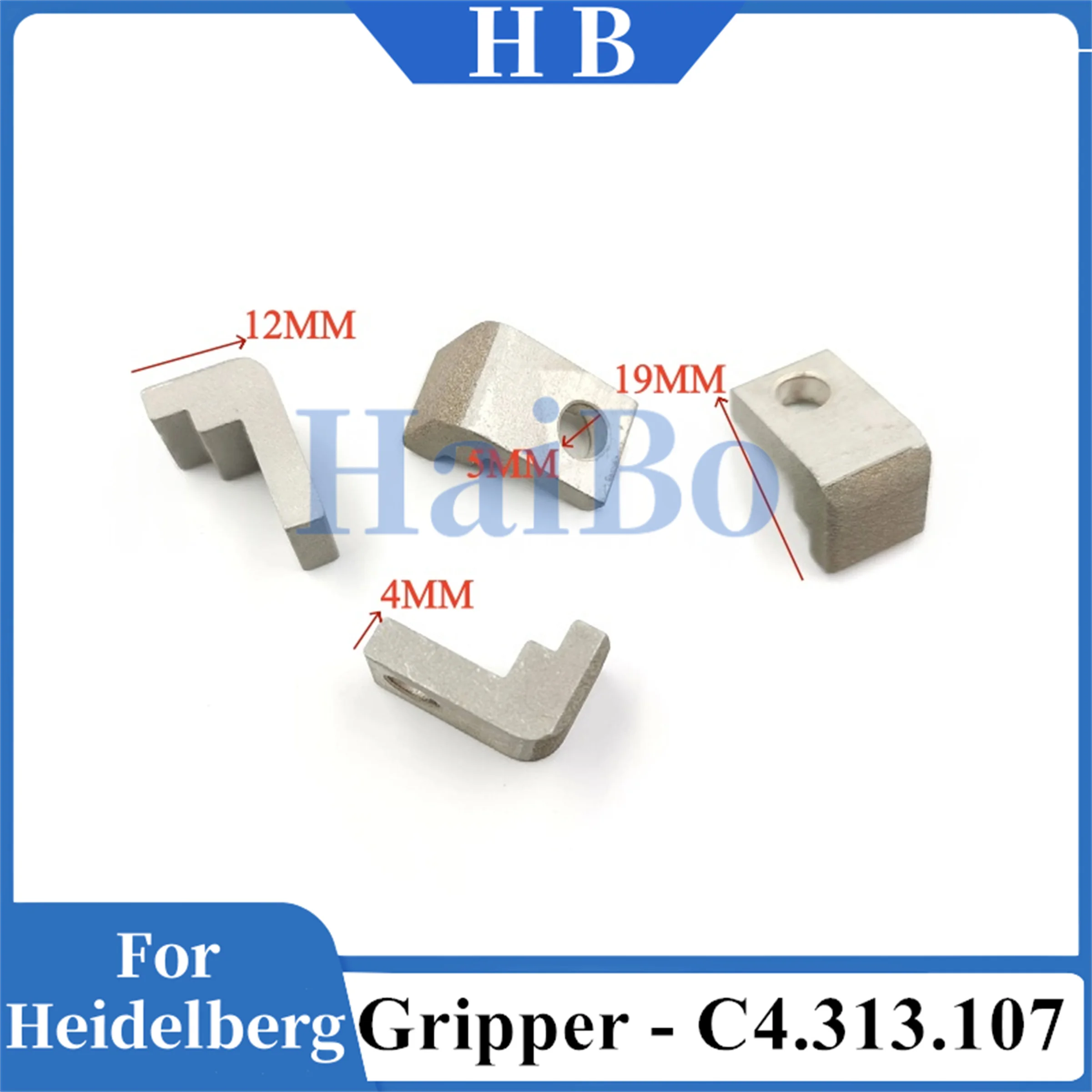 HaiBo Best Quality Gripper Pad C4.313.107 for Heidelberg CD102 SM102 CX102 SX102 Transfer Gripper Offset Printing Machine Spare