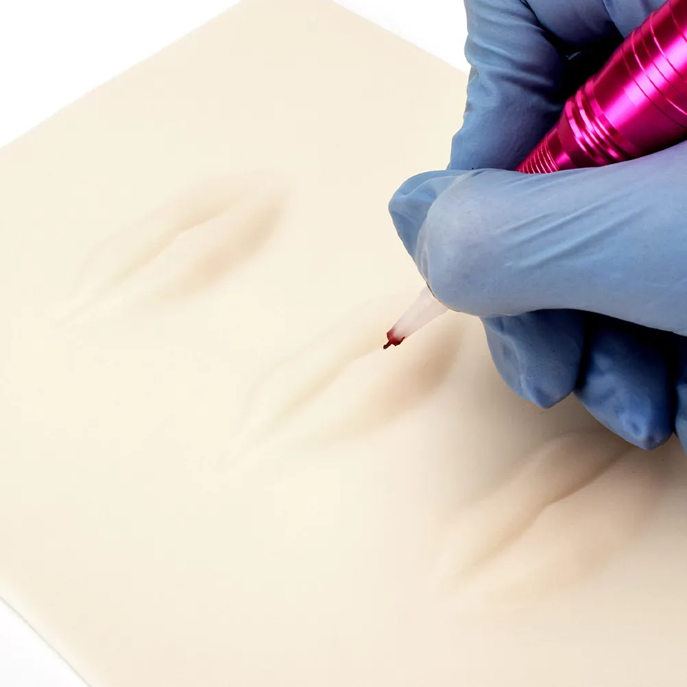 

Силиконовые тренировочные листы для татуажа губ и микроблейдинга с реалистичной текстурой человеческой кожи для роторных машинок