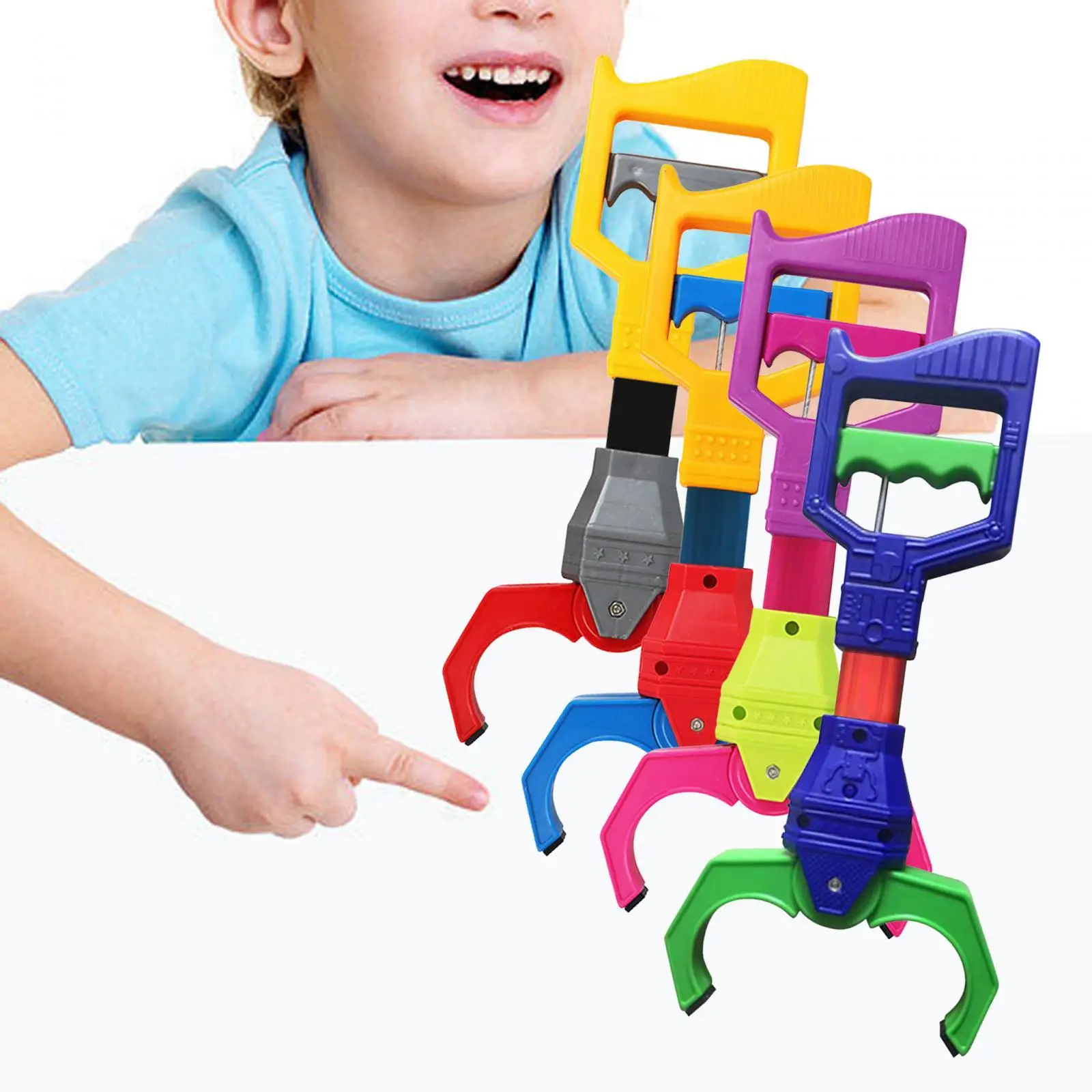 Juguete interactivo Grabber Robot, herramienta de recogida de garra de mano para niños, regalos Hoilday