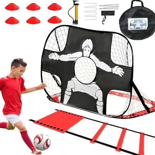 

Football Gate Portable Frame Foldable Mobile Training Football Net Outdoor Kindergarten Football Gate Set