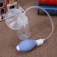 Manual Hand Milking Machine Portable Breast Milk Extractor with Bottle Strong Suction for Breastfeeding Postpartum Supplies