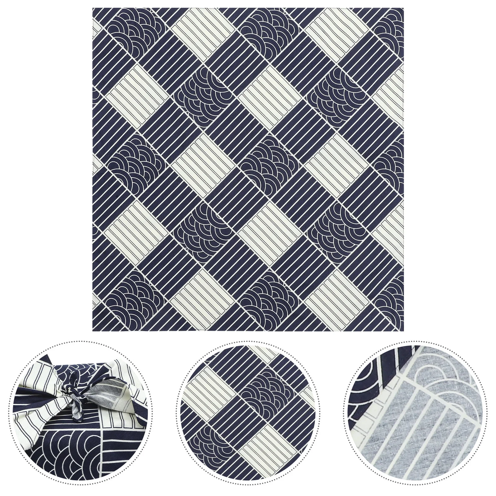 

Koi Print Japanese Style Wrapping Cloth Handkerchief For Meal Box Cover Table Mat Gift Packaging Outdoor Picnic