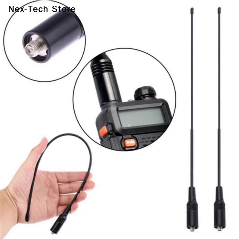 [NT]1Pcs For UV5R UV-82 SAUS NA-771 SMA-Female Dual Band 10W Antenna[NT]