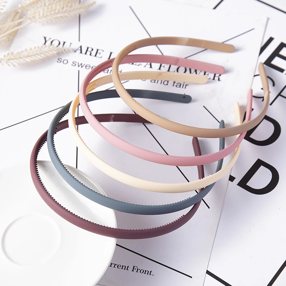 Einfarbig Frauen Welle Hohl Geometrische Kunststoff Haarband Snon-slip Outdoor Stirnband Haarband Mode Haar Zubehör Headwear