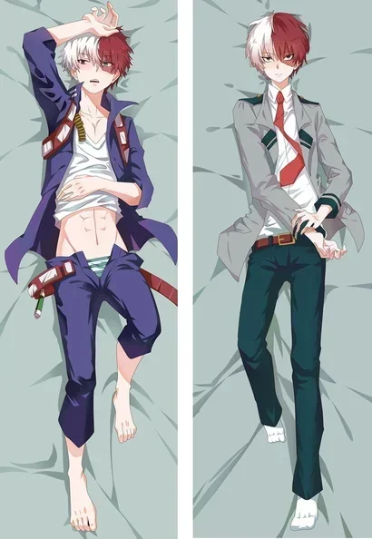 180cm japońskie Anime mojego bohatera akademickiego Todoroki Shoto Dakimakura poszewka na poduszkę Boku No Hero Fullbody przytulanie Cosplay