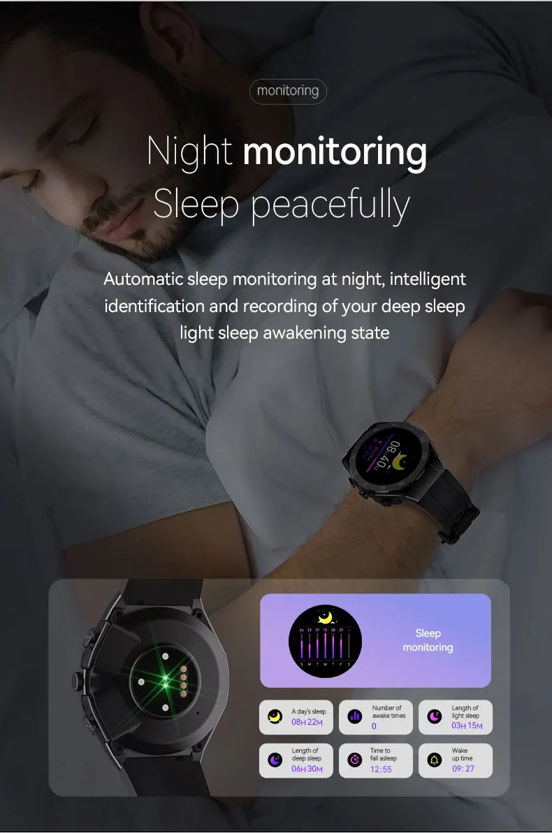 Wonlex MF02 ساعة ذكية TWS 3 في 1 سماعات بلوتوث دفع غير متصل 24 ساعة مراقبة الصحة IP67 مقاوم للماء ساعة ذكية للرجال