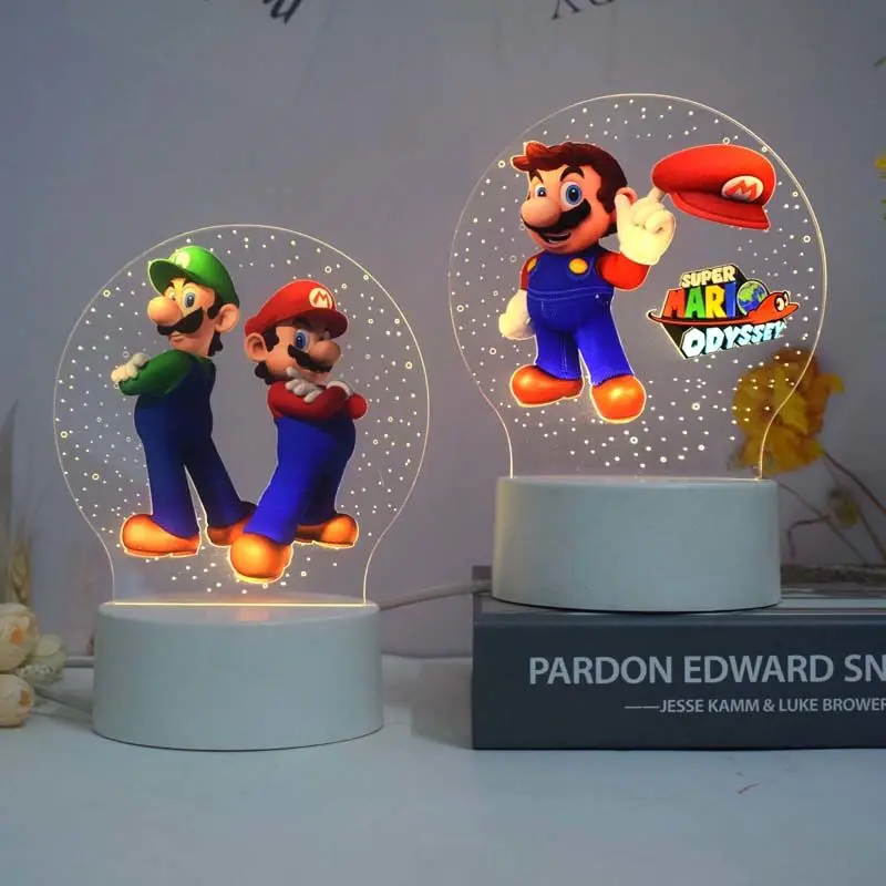 Super Mario Peripheral Light-up Night Lights Are Creative and The Best Birthday Gifts for Boys and Girls, Couple Gift Figures