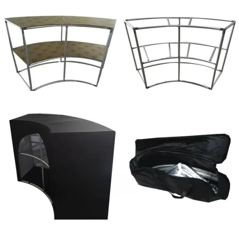 

Foldable Portable Display Counter Stand Exhibition Stretch Fabric