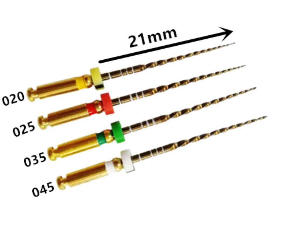 Dental Endodontic Files Gold Endo File Root Canal Heat Activated Rotary File Nickel Titainium Instrument Dentistry tools