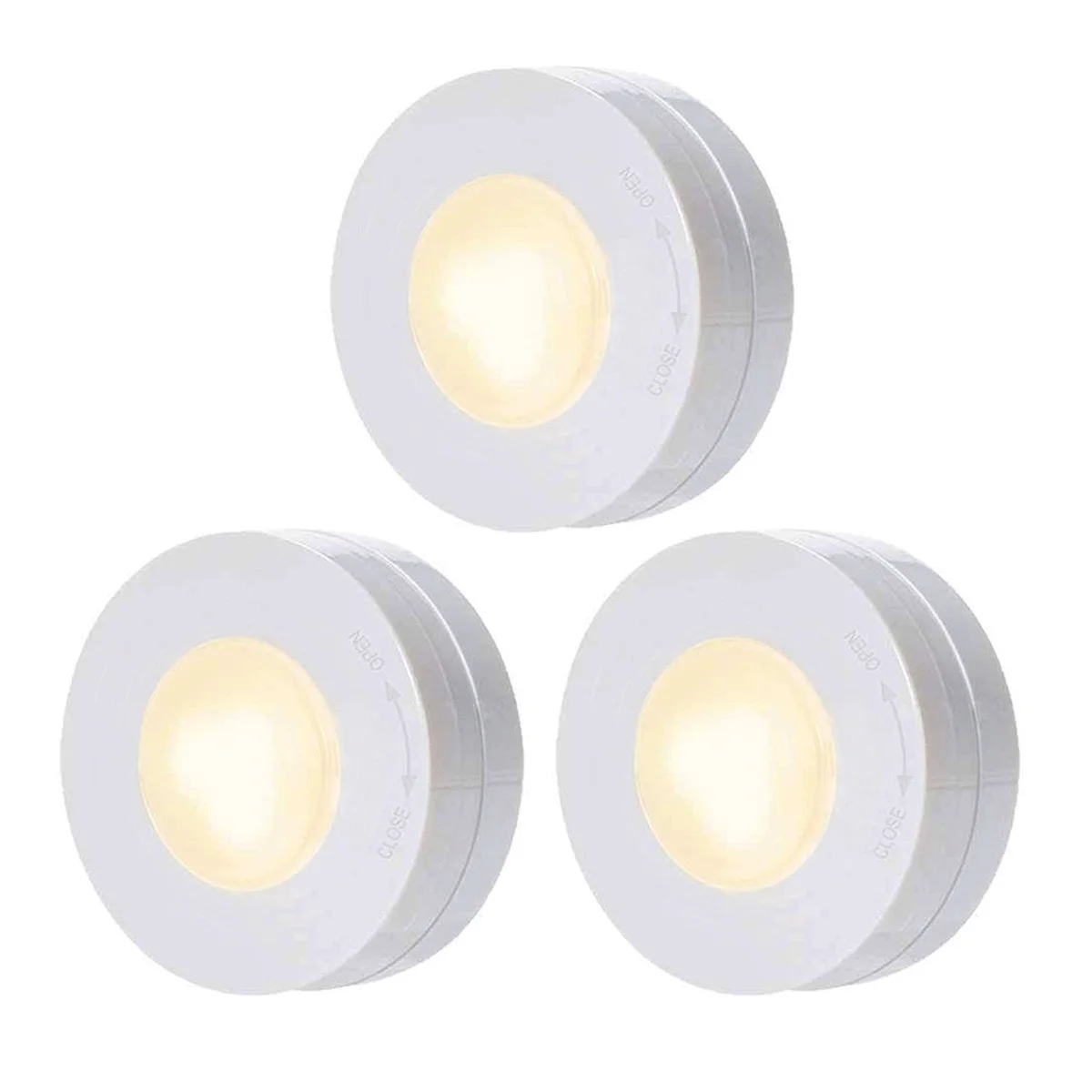 

8pcs Smart Cabinet Led Lights Adjustable Brightness Touch White Wireless Remote Control For Kitchen Cupboard