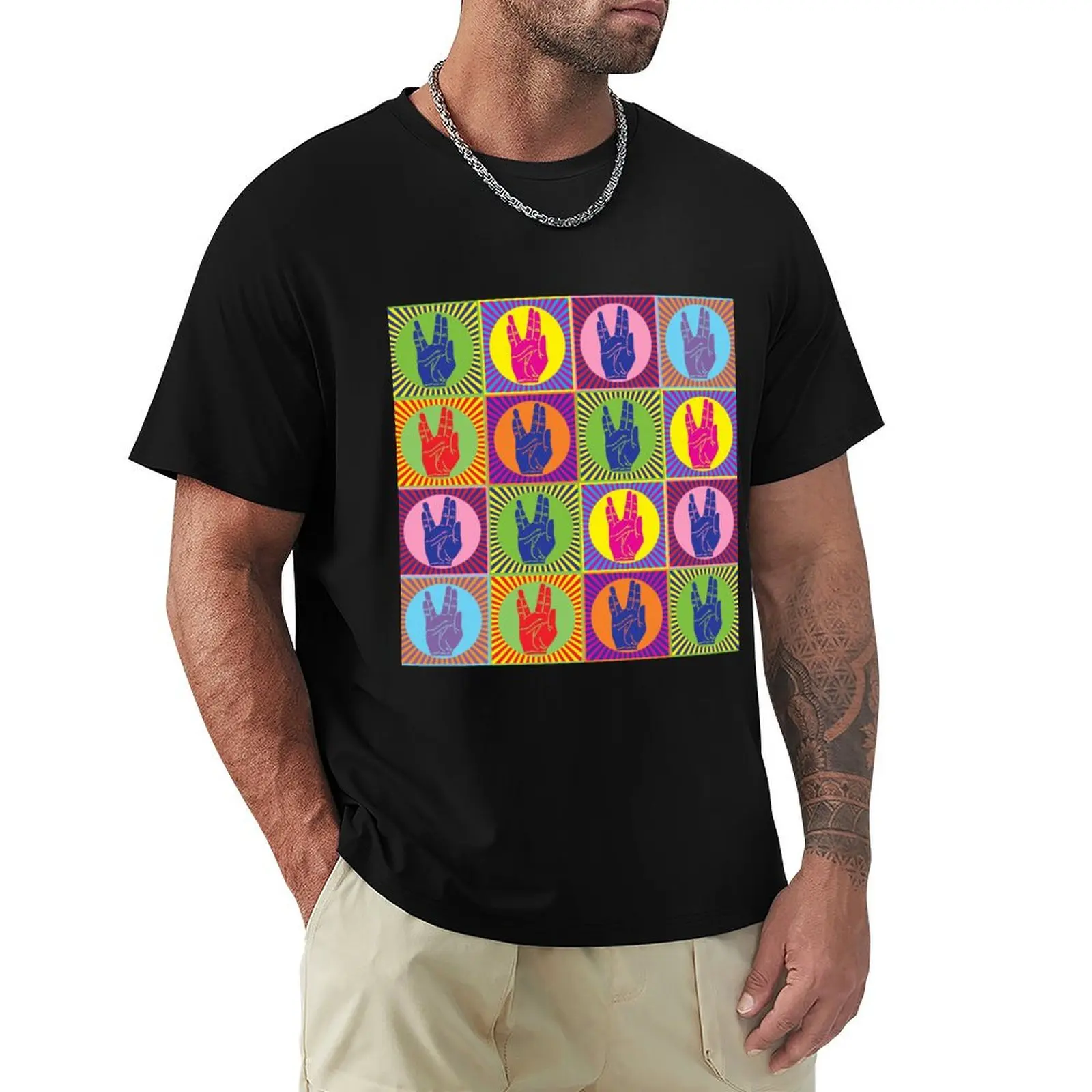 

Star Trek Spock Hand Pop Art 1 T-Shirt Anime t-shirt shirts graphic tees compression shirt men