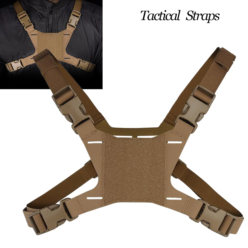 

Tactical Harness Strap Mobile Phone Chest Mount Cellphone Navigation Holder Fixing Outdoor Sport Hunting Telephone Accessories