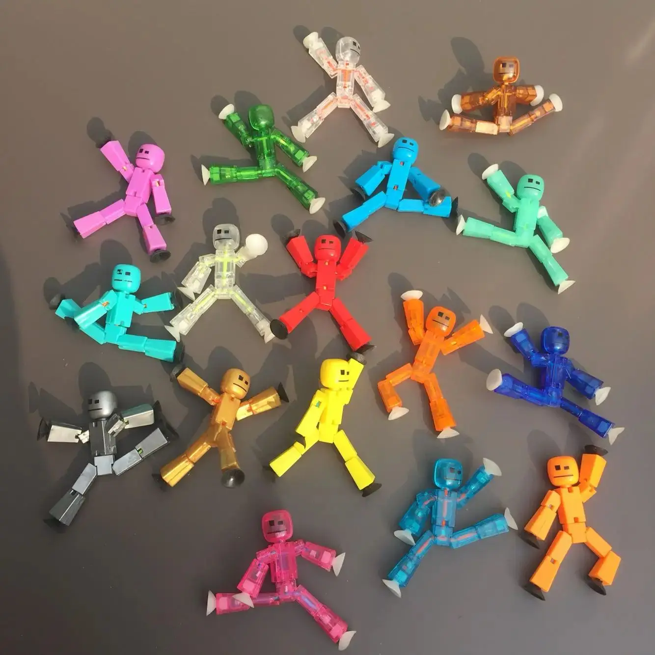 Игрушки-присоски Stickbot, липкие игрушки-роботы для детей, деформируемая фигурка, игрушки-присоски для детей 2, 3, 4 лет, подарки для мальчиков и девочек