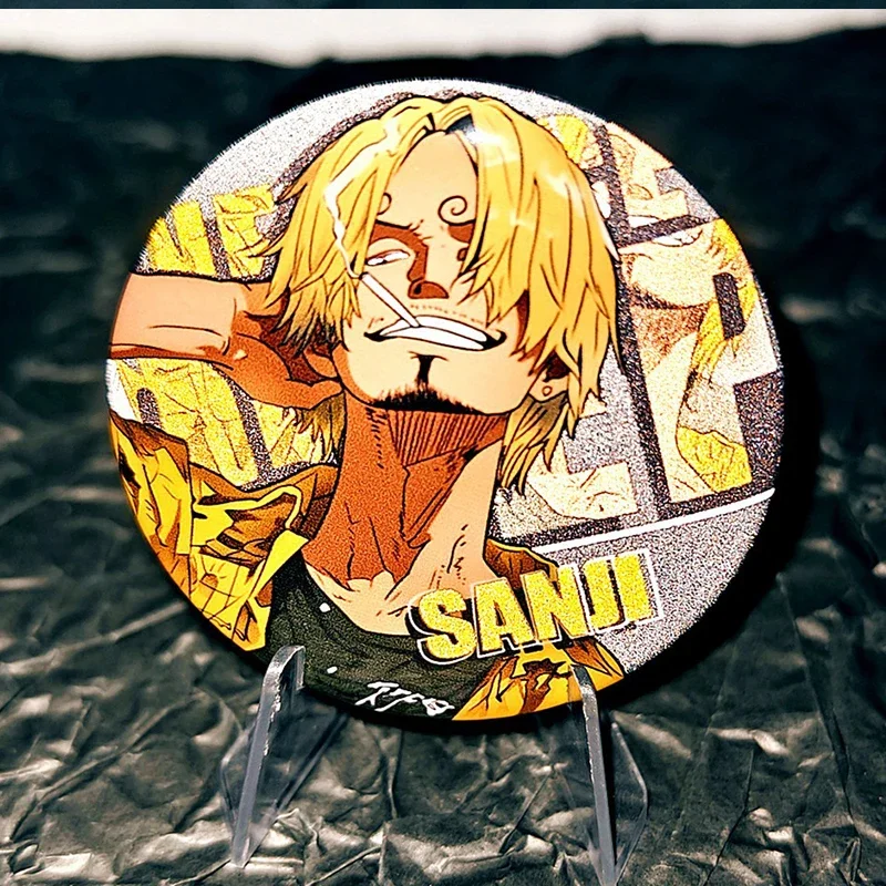 Uma peça luffy criativo dos desenhos animados micro capítulo broche animação saco periférico acessórios pingente crianças como presentes