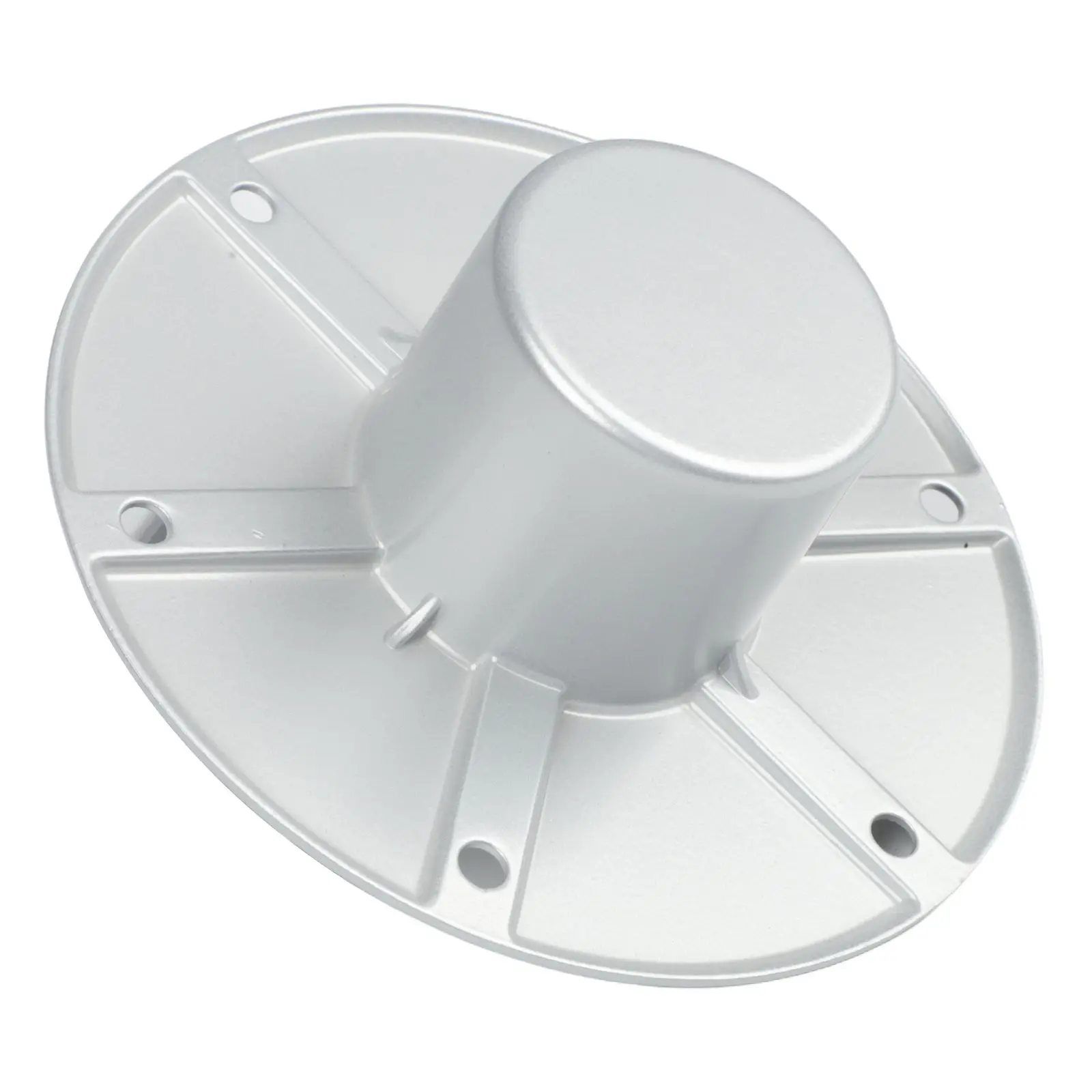Aluminum Table Leg Mount Base For RV Boat Trailers Round Pedestal Designed For Standard 5.91 Inch Outer Diameter